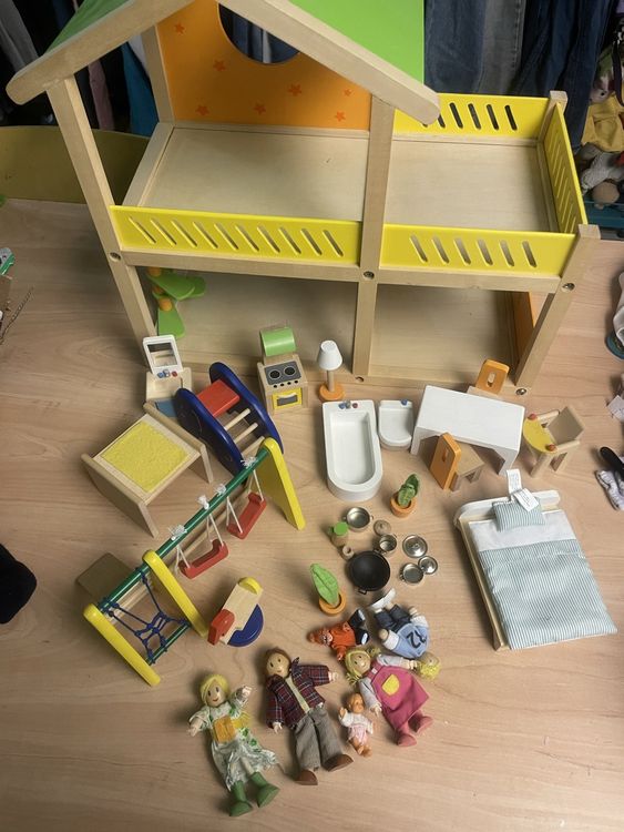 Hape Spielzeug-Figuren Set: Mama, Mädchen & Fuchs - Bunt, Für Kinder Ab 3 Jahren