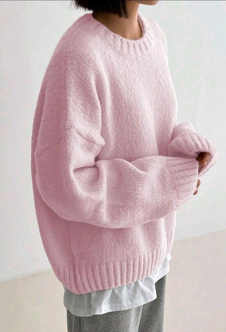 Pullover & Sweatshirts: NEU - Oversized Strickpullover - S - Rosa – Neu (gemäss Beschreibung) aus Thalwil von FashionVault 1