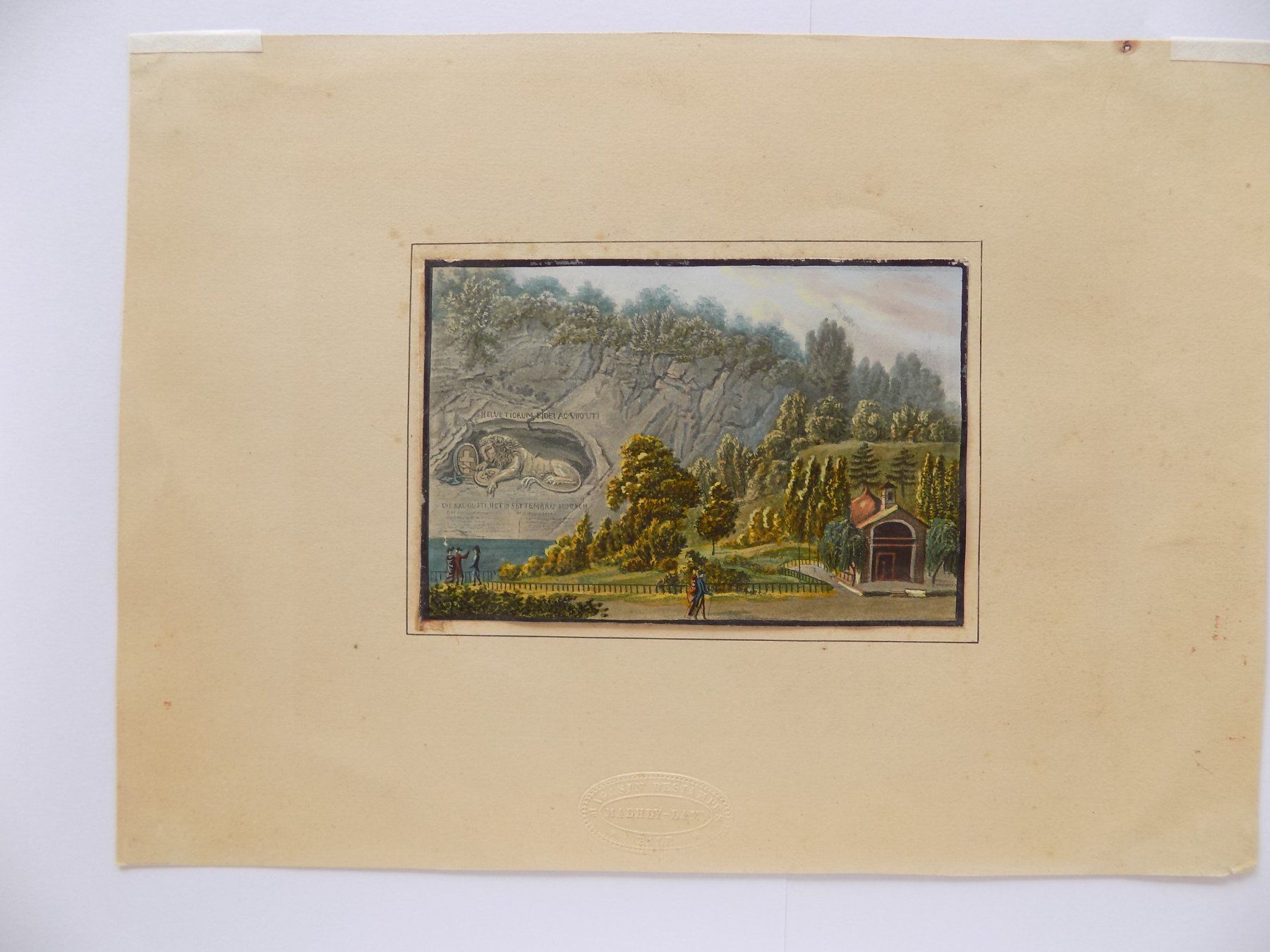 Gravures: Löwendenkmal in Luzern – D'occasion à Risch par Rischli15 4
