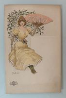 Historische Menükarte aus der Belle Epoque von M. Bonvoisin