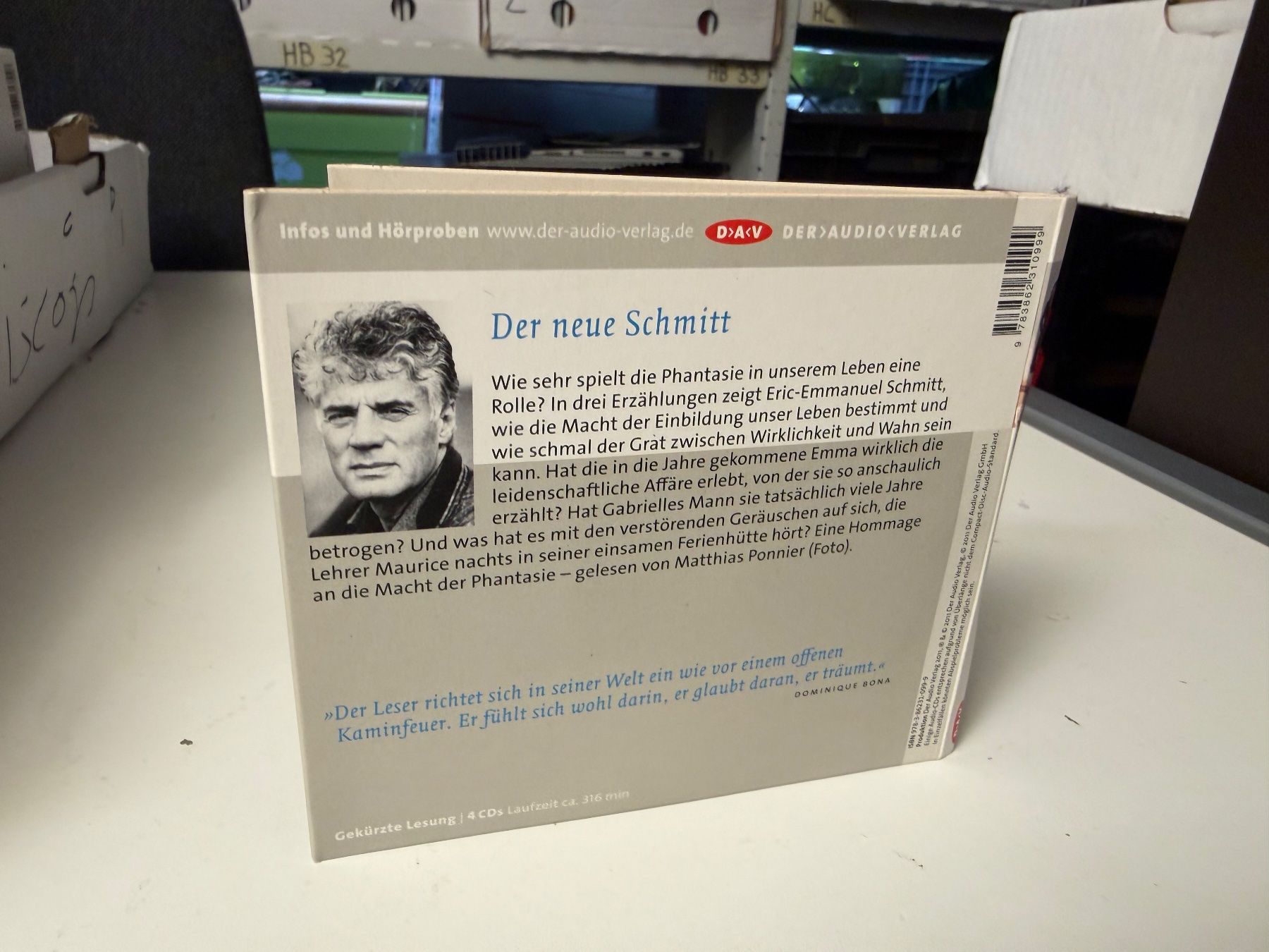 Audiolibri: Eric Emmanuel Schmitt - Die Träumerin von Ostende - HG41D – Usato da Küsnacht ZH venduto da JazzRecords 1