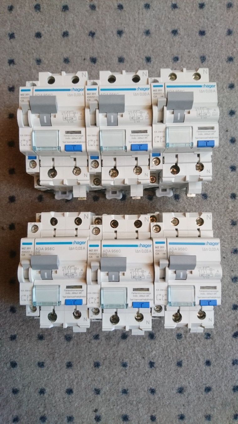 Elektronikbauteile: Fehlerstrom-Leitungsschutzschalter 1P+N 6 kA B-6A 3 – Gebraucht aus Steinhausen von _Bergler_ 3