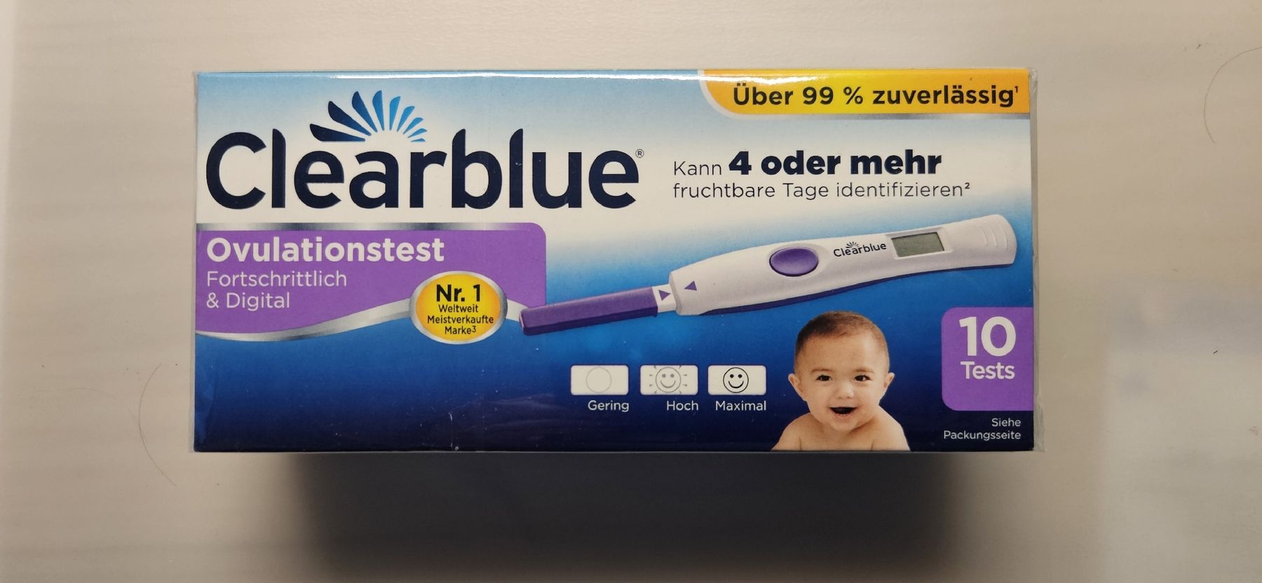 Attrezzature mediche: Clearblue Ovulationstest, 10 Stk, NEU & ungeöffnet – Nuovo e nell'imballaggio originale da St. Margrethen SG venduto da Fischer35