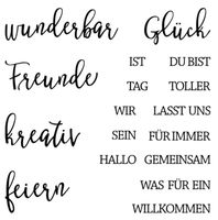 Silikonstempel Wunderbar