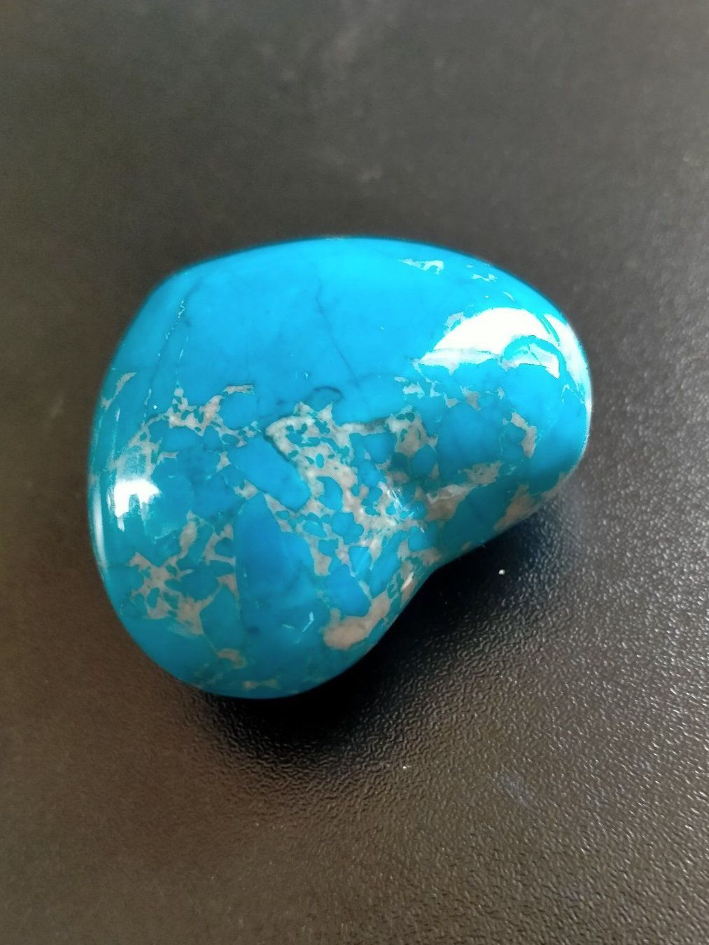 Minerali & Pietre curative: Türkis Herz Handstein Cabochon Halbedelstein Glücksbringer – Usato da Küssnacht am Rigi venduto da perlboote 2
