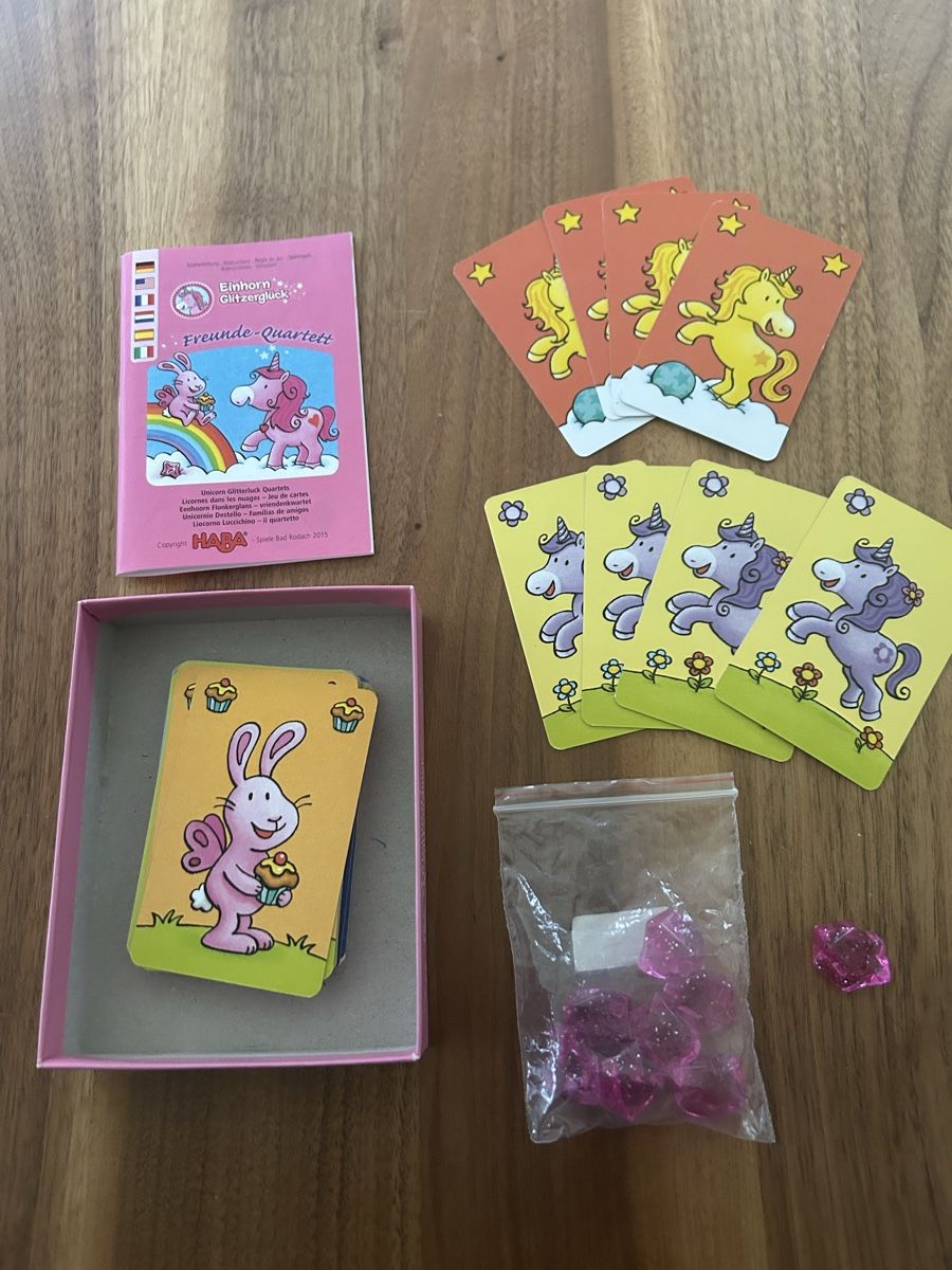 Haba Spiele: Quartett EINHORN GLITZERGLÜCK – Gebraucht aus Luzern von HuberRenat 2