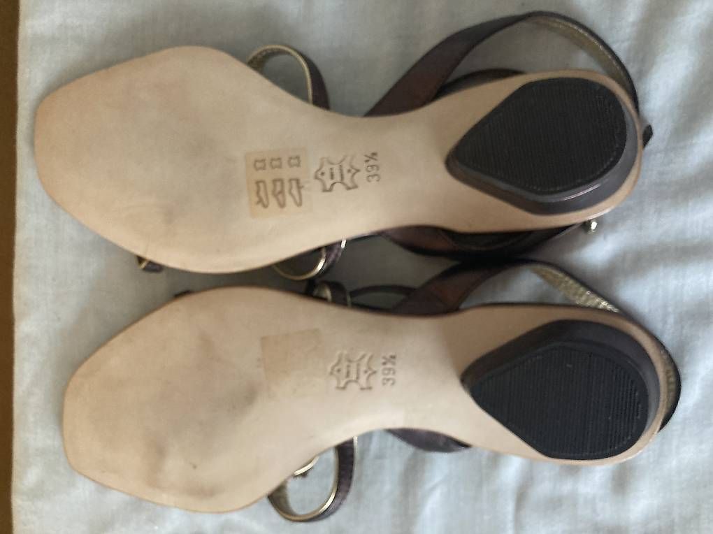 Damenschuhe: CAFE NOIRE Sandalen Gr.39,5 Leder Schuhe – Gebraucht aus Oftringen von Odessa65 3