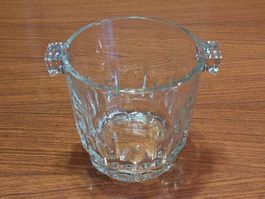 Seau à glace vintage 60-70's, cristal, élégant et pratique