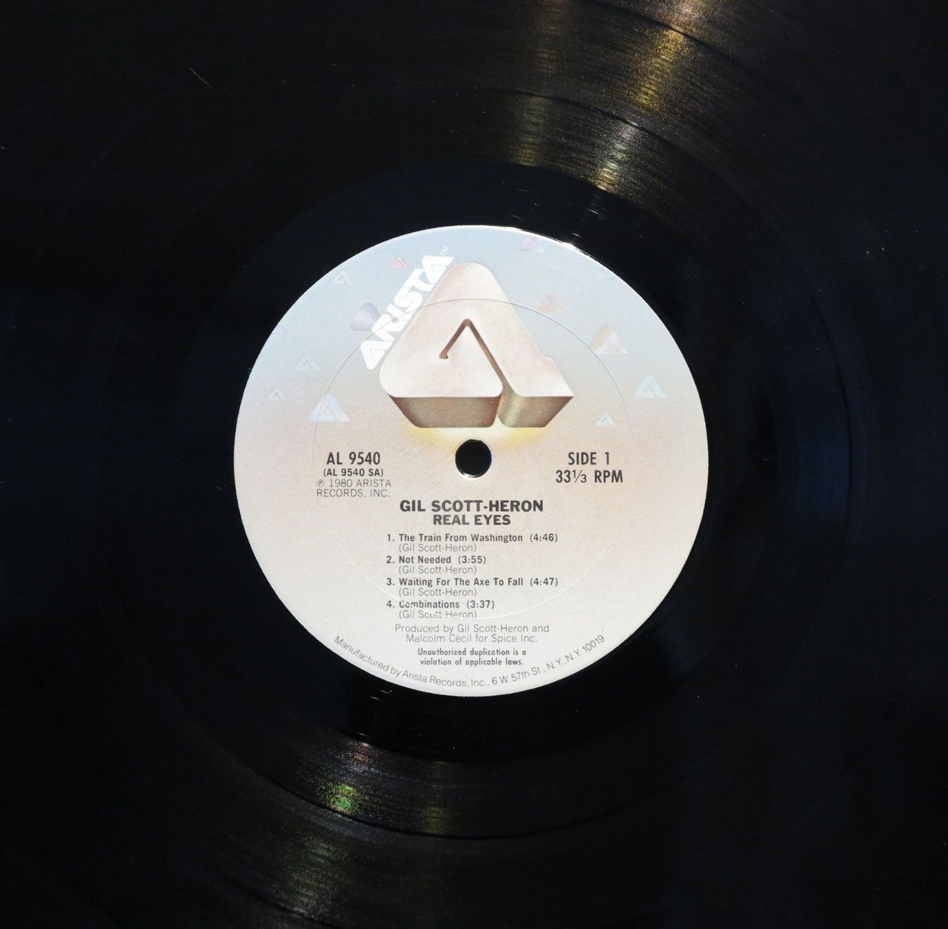 Vinyles: Gil Scott - Real Eyes – D'occasion à Zürich par Naim60 2