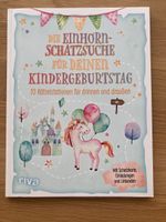 Die Einhorn-Schatzsuche, Buch mit Schatzkarte, Einladungen