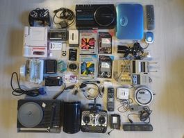 Lot d'appareils électroniques divers, Hi-Fi, jeu vidéo, etc.