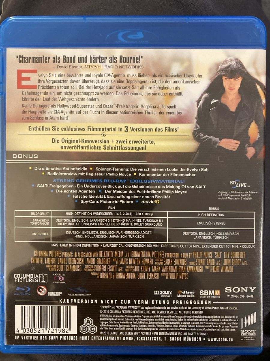 Alle DVDs: SALT – Gebraucht aus Gasel von Ntomate 1
