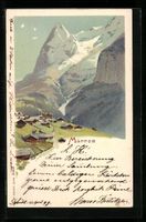 AK Mürren, Ortsansicht, 1899