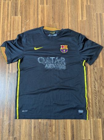 FC Barcelona Trikot schwarz Gr. L 2015 Qatar Airways Unicef