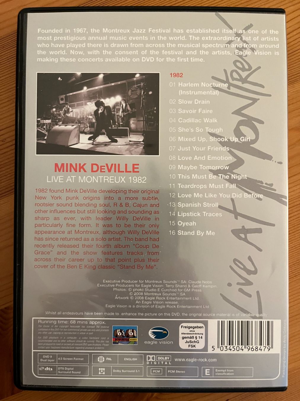 Tutti i DVDs: MINK DeVILLE - LIVE at MONTREUX 1982 – Usato da Lausanne venduto da sba_jg8r 1