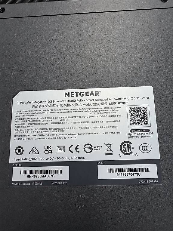 Netgear Hub & Switch: NETGEAR MS510TXUP 10G PoE++ Managed Switch - getestet – Usato da Schönenberg ZH venduto da s0pple 2