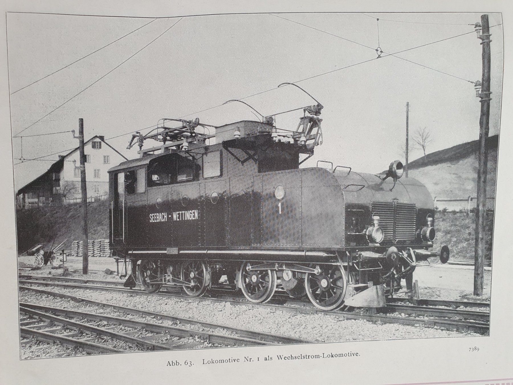 SBB/CFF/FFS Documenti: Die Elektrische Traktion, Seebach-Wettingen, MFO / Studer ZH – Usato da Zürich venduto da BLS58MA 8