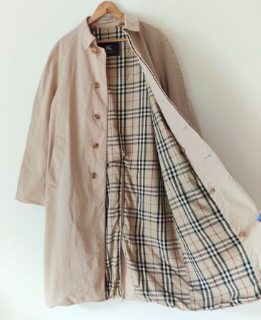 BURBERRY Leinen Mantel Trenchcoat + Novacheck Wool-Gilet 50
