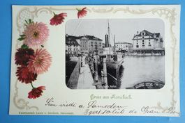 RORSCHACH LITHO mit Hafen - 1900 - Gruss aus Rorschach