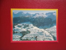Flugaufnahme Wildhaus mit Oberdorf Gamserrugg Alvierkette