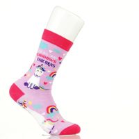BUNTE DESIGN SOCKEN-Rainbows and Unicorns (Big 41-46)