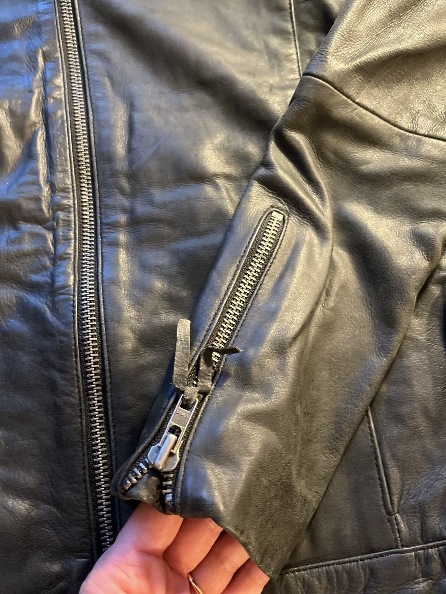 Giacche: Schwarze Lederjacke, Gr. 38, Wonhundred – Usato da Zürich venduto da scke 5