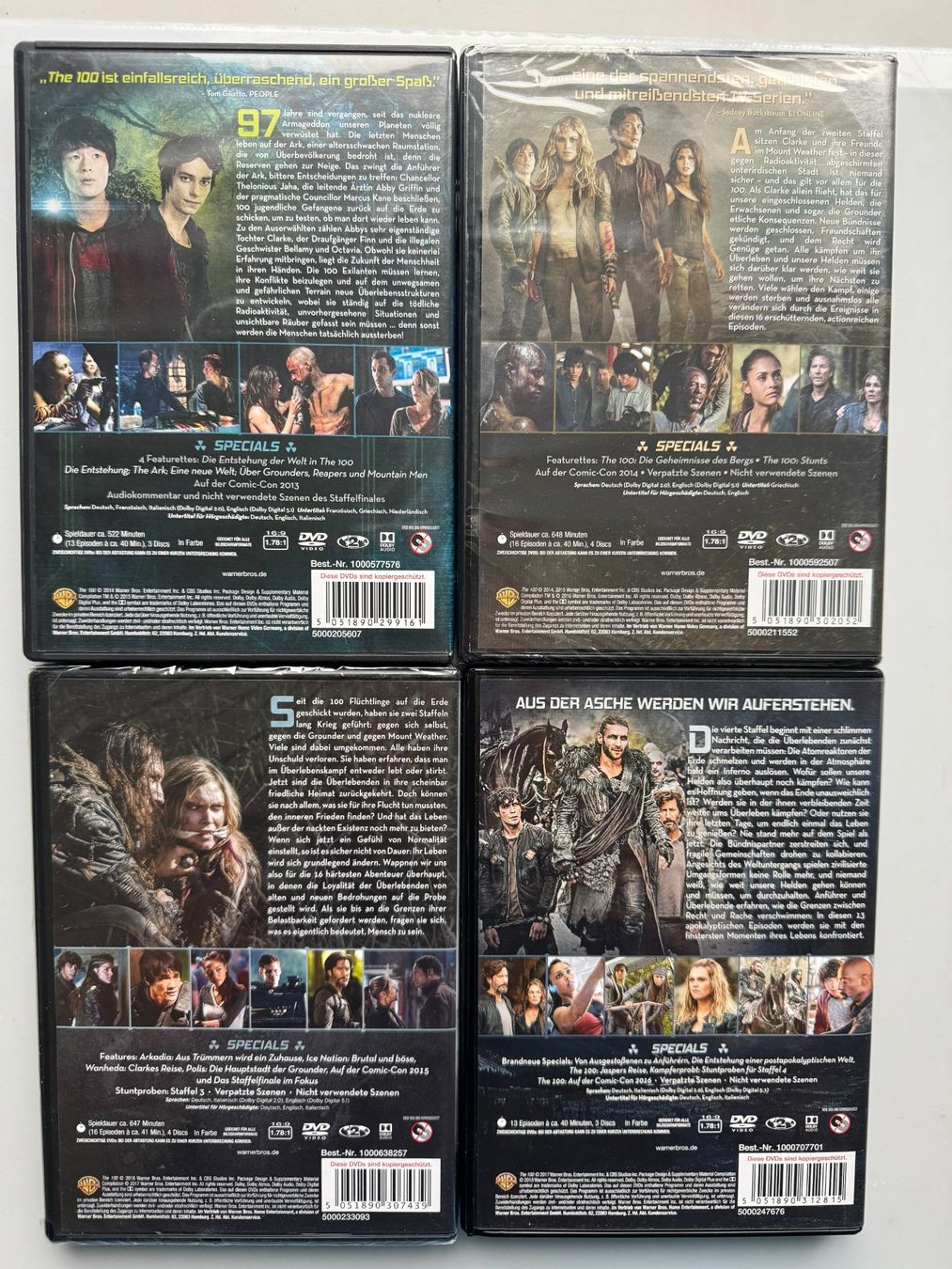 Tutti i DVDs: The 100, Staffel 1-4 – Usato da Schwyz venduto da Monpe1 1
