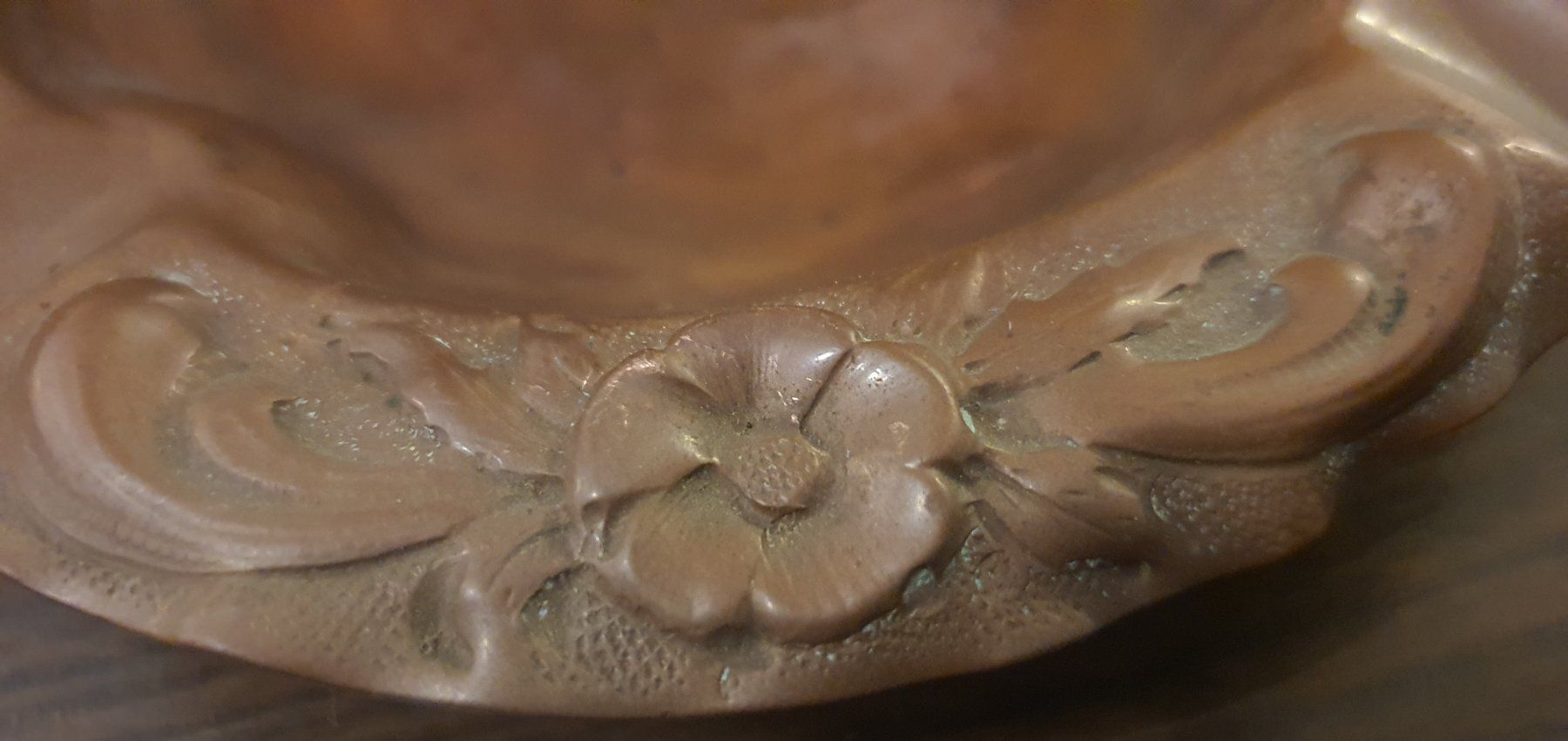 Portacenere: Kupfer Aschenbecher Jugendstil – Usato da Baden venduto da swiss-alps 2