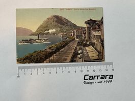 Postkarten Tessin Ticino Lugano Quai e Monte san Salvatore