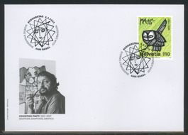 2022, FDC, Sondermarke 100 Jahre Celestino Piatti (1873)