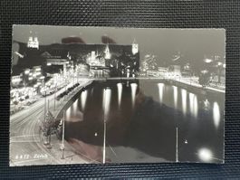 Ansichtskarte Zürich bei Nacht  ca. 1950 (G74)