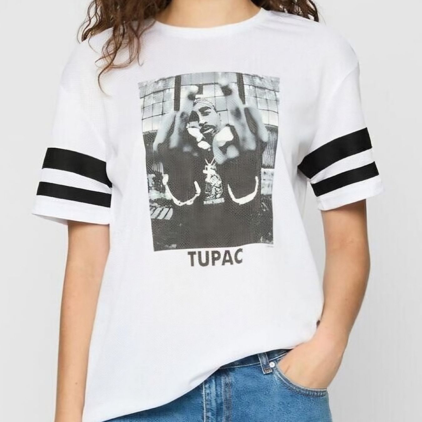 T-shirt: 2Pac T-Shirt weiss – Usato da Bern venduto da naaa000xci 2