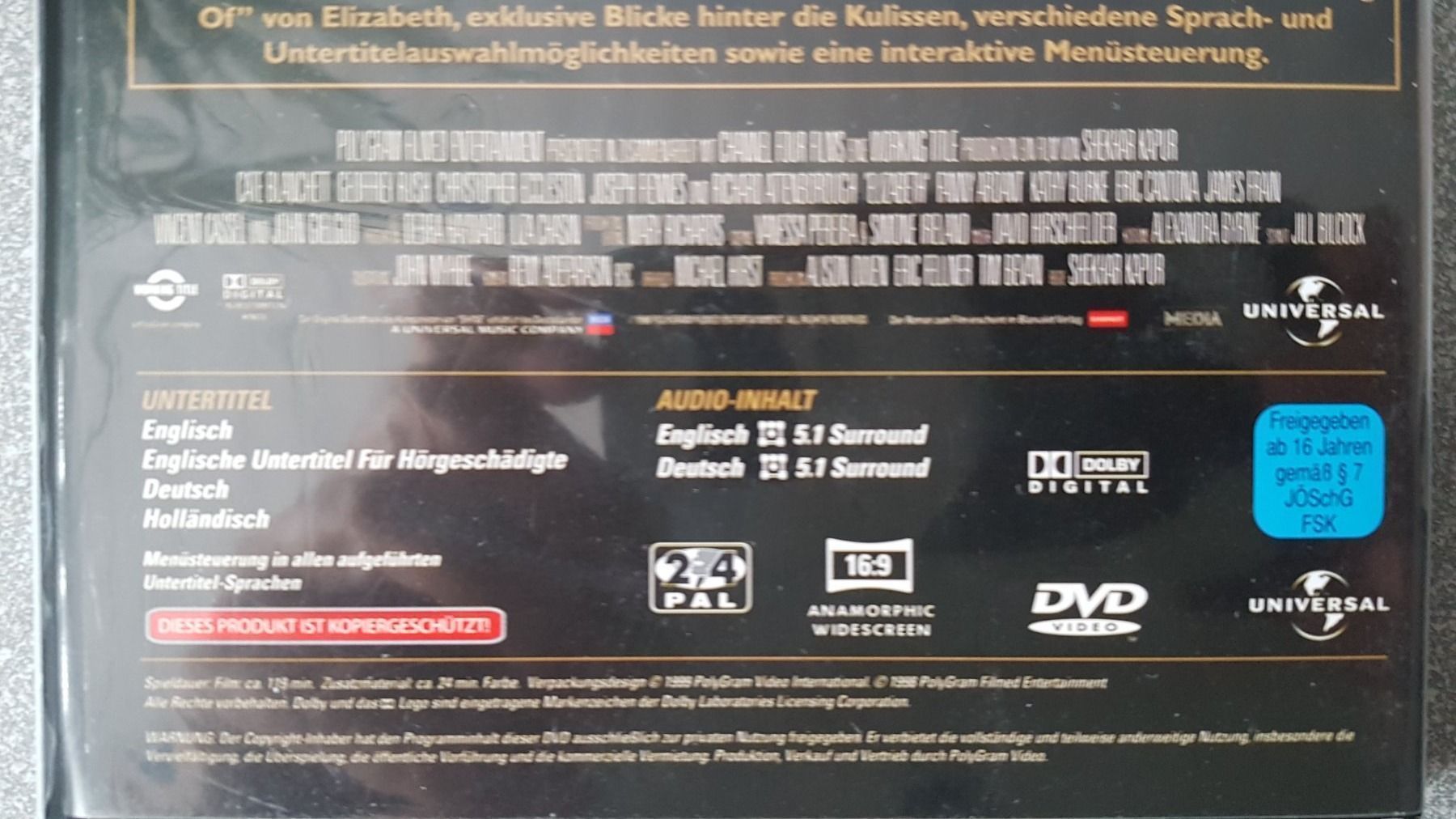 Tous les DVDs: DVD Elizabeth / Cate Blanchett – D'occasion à Oetwil am See par fineli2 1