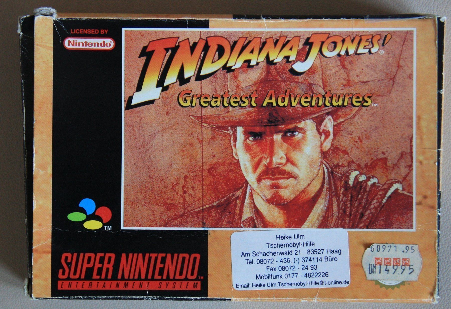 Giochi: Indiana Jones Greatest Advenures SNES – Usato da Fisibach venduto da Retrogames24 1