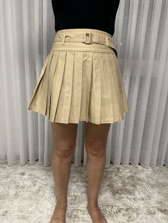 Faltenrock Motivi beige Grösse 36