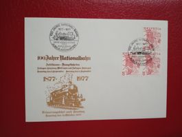 Sonderbrief 100 Jahre Nationalbahn 1977 Sonderstempel