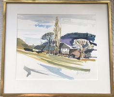 Urs Kerker (*1954) - Orig. Aquarell - Landschaft