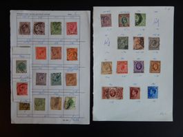 Grossbritannien Lot mit alten Werten Kat. 825 Euro