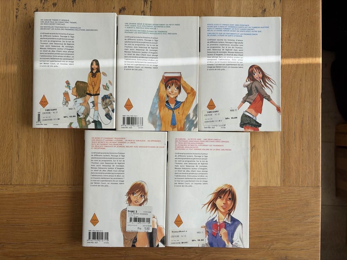 Fumetti: Mangas Girlfriend de 1 à 5 complet  – Usato da Echallens venduto da leo_dk2d 1