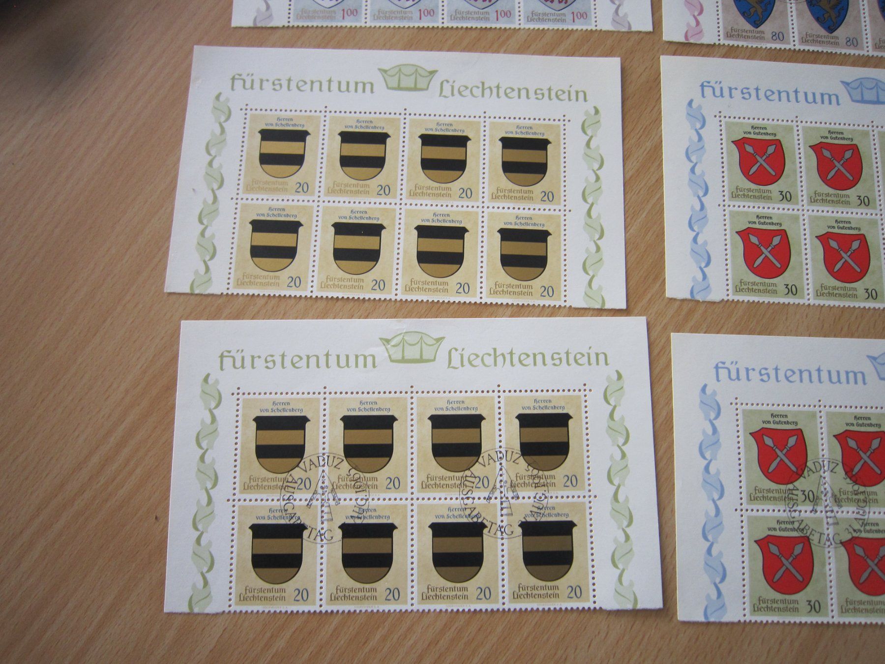 Tous les timbres: 1965 schöne Blockausschnitte Lichtenstein – D'occasion à Giubiasco par sal_9j6w 4