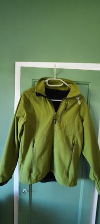 olivgrüne Übergangsjacke Sherpa, Grösse S