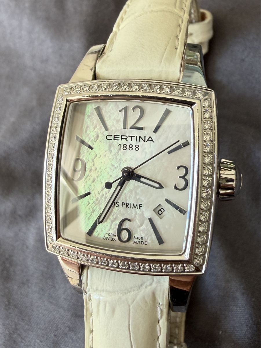 Certina Uhren: Certina DS Prima Square Pearl - 58 Brillianten – Gebraucht aus Gebenstorf von normen78 3
