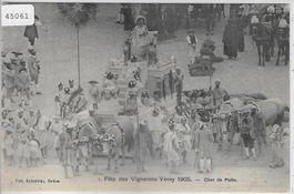 Fête des Vignerons Vevey 1905 - Char de Pales