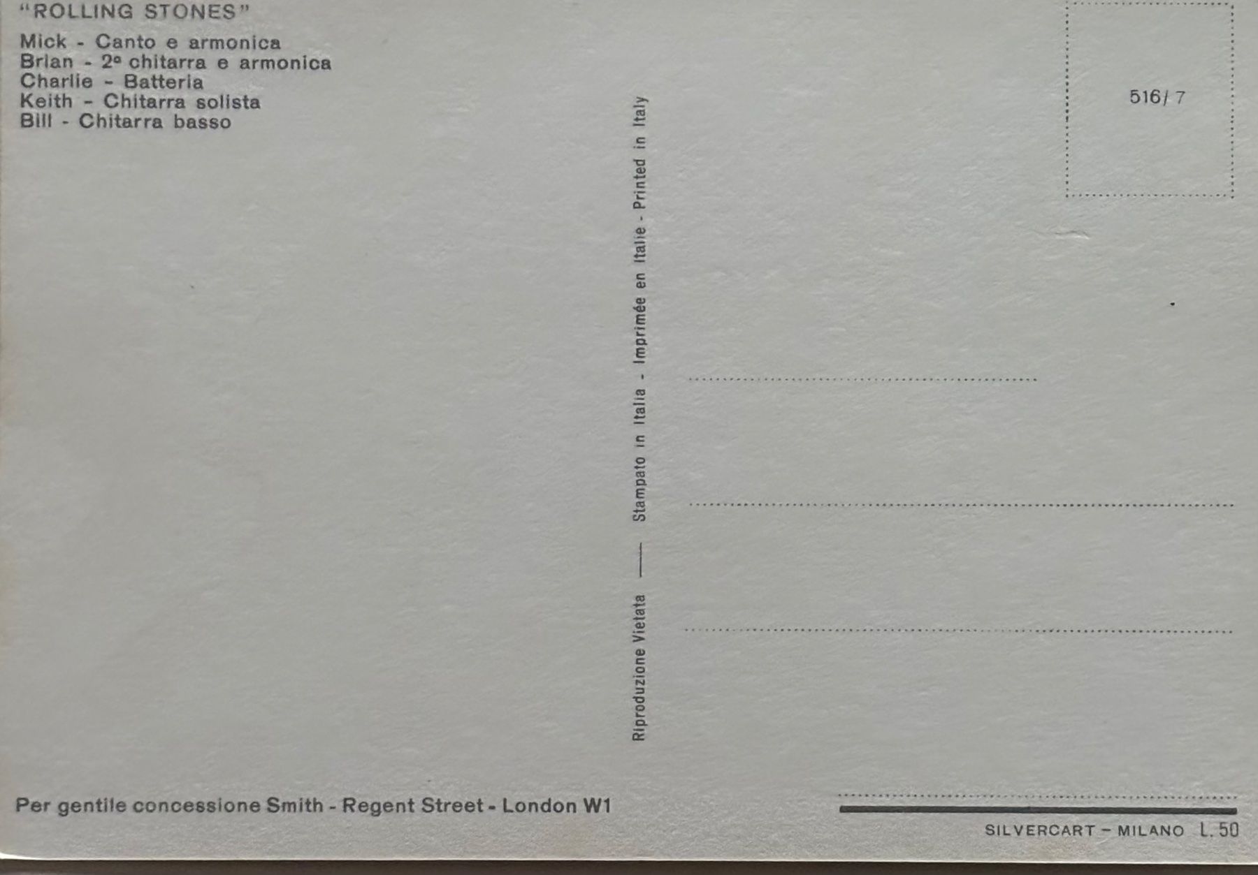 Cartoline postali: Musik, Rolling Stones – Usato da Frauenfeld venduto da Merk52 1