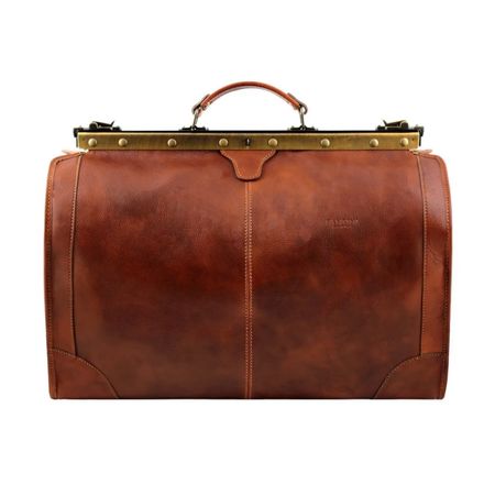 Reisetasche Leder Pechino - Farbe: Braun