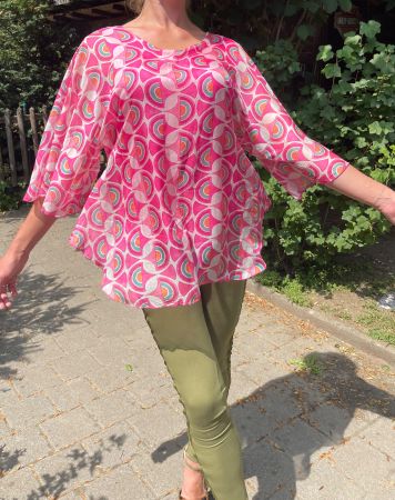 Blusa estiva di viscosa-tgM/L👌feste👌vacanze