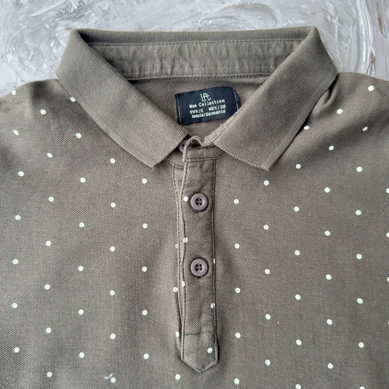 Magliette Polo: Polo Imprimé Micro-Pois IFT Man Collection – Usato da Thônex venduto da Suisse.Shopping 7