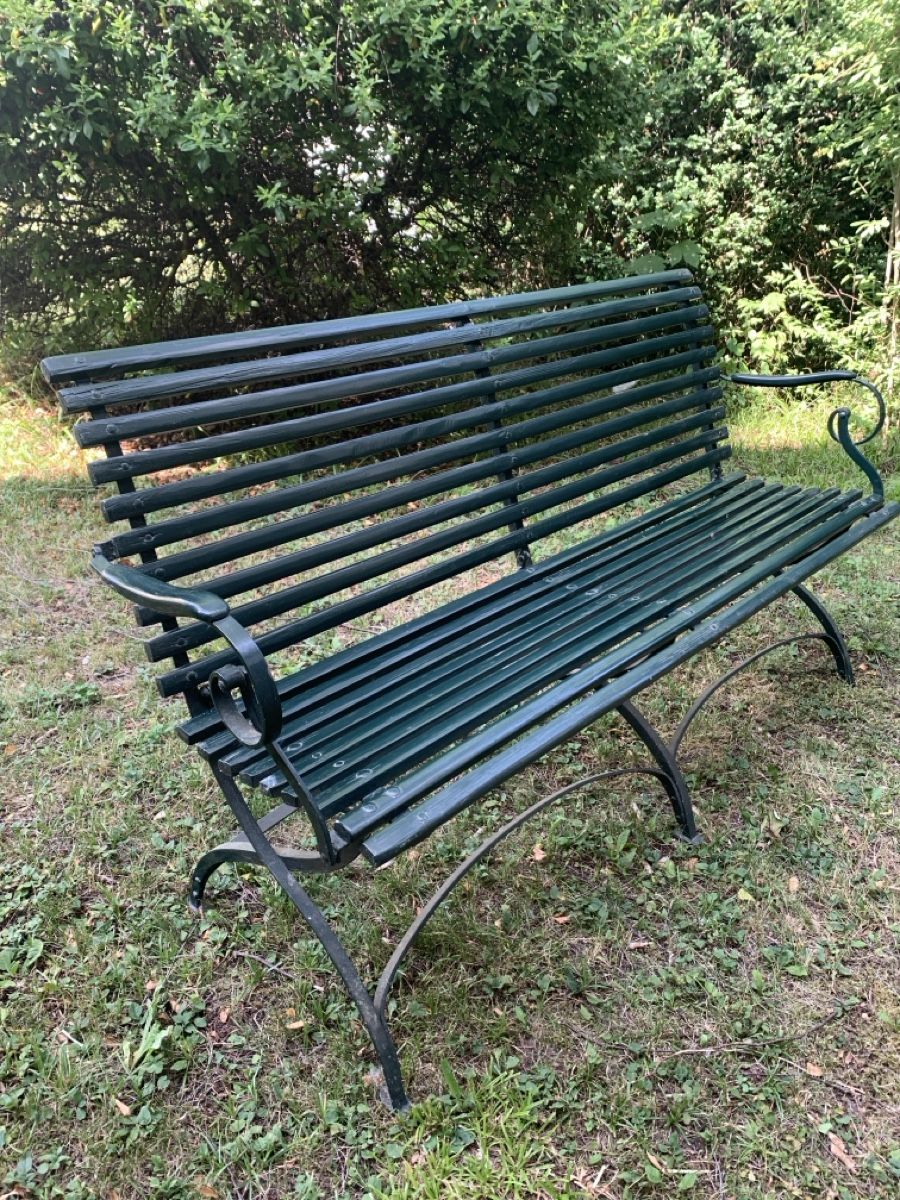 Panchine: gartenmöbel bank metall/holz antik – Usato da Ebmatingen venduto da atelierpaddy