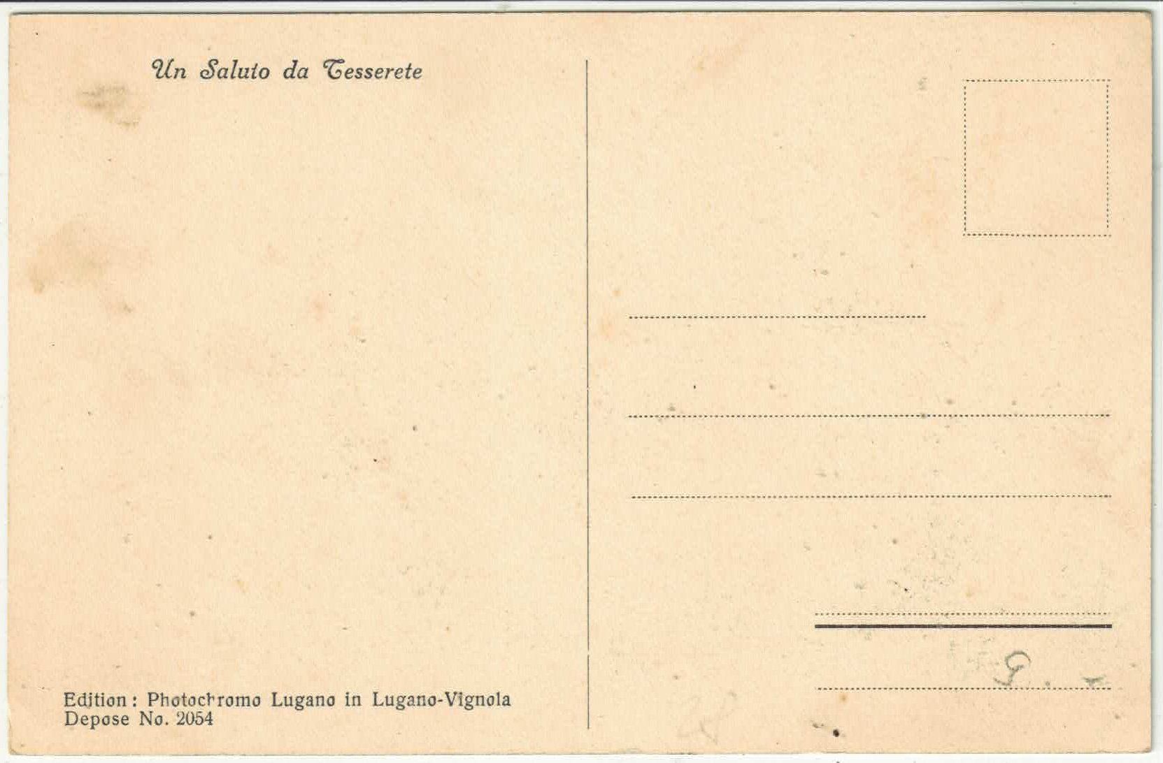 Cartes postales: Un Saluto da Tesserete – D'occasion à Ettingen par Kartenplanet 1