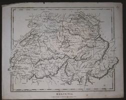 Schweiz Landkarte von Wilkes 1808